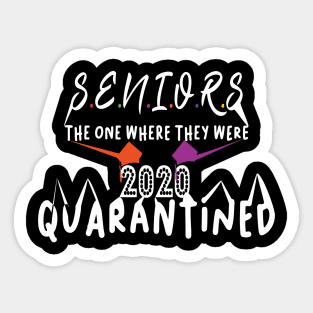 seniors 2020 quarantined Sticker